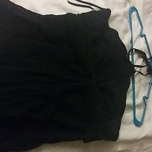 Black BCBG summer shirt that ties behind your neck